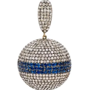 Victorian Style Diamond and Sapphire Cocktail