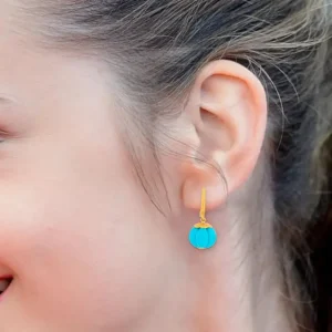 Turquoise Cocktail Drop Earrings