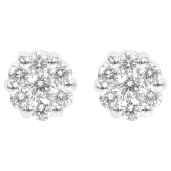 Diamond “Illusion-Set” Stud Earrings