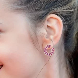 Ruby and Diamond Earrings